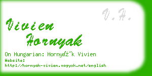 vivien hornyak business card